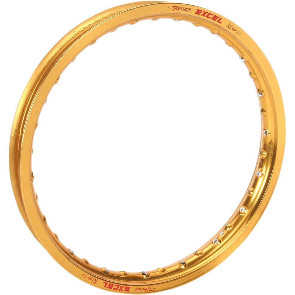 Excel Takasago MX/Enduro fælg 19x1.85, bag, 36H til Husqvarna/KTM/Suzuki m.fl. 1993–2024 – guld – Excel hjuldel til MX, Enduro eller Supermoto